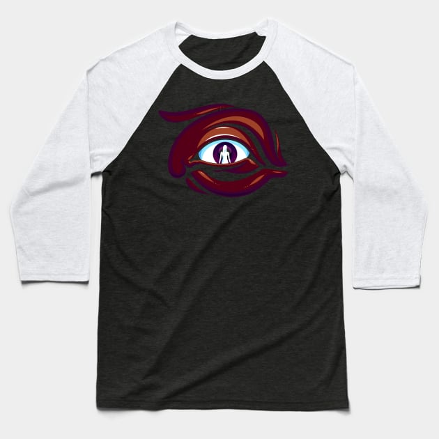 Sight Baseball T-Shirt by ArtisticDyslexia